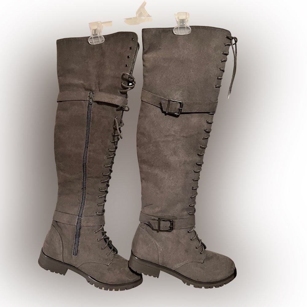 Over the Knee Combat Boots